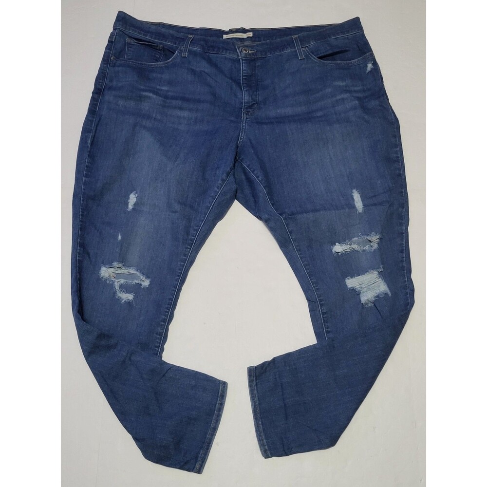Levi's 310 Shaping Super Skinny Jeans Womens Plus Size 22W Blue Stretch Denim